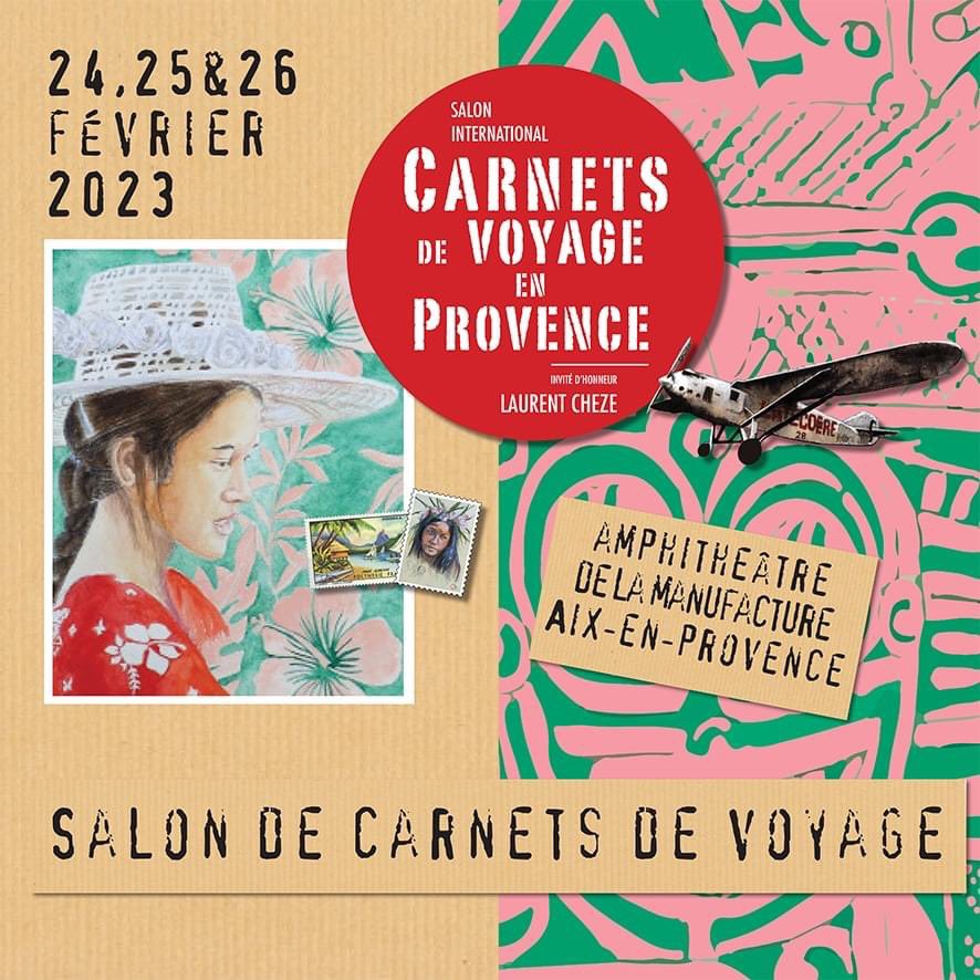 VincentBrunot's tweet photo. J'ai le plaisir de faire partie des carnettistes du #SalonInternationalCarnetsDeVoyageEnProvence 
Des livres, des cartes postales, des dessins et le plaisir de pouvoir rencontrer des amateurs de dessins.
Du ven 24 au dim 26 février
#LaManufacture 8/10 rue des Allumettes à #Aix. https://t.co/OOp3UhlWJh