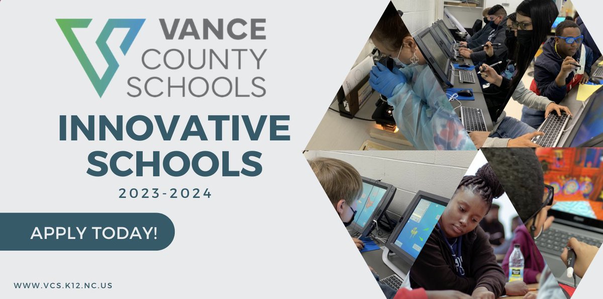 There's still time to apply to one of our Innovative Schools! Applications are due February 28th by 5:00 p.m.

You can learn more about our Innovative Schools &amp; access the application by visiting >>>> vcs.k12.nc.us/Page/4959