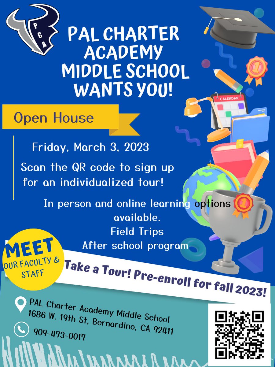 We look forward to showing you what PCA has to offer. #PAL #PCA #MIddleSchool #PALCharterAcademy #PALCharter #SmallClassSizes #AfterSchoolPrograms #FieldTrips #Virtual #InPerson