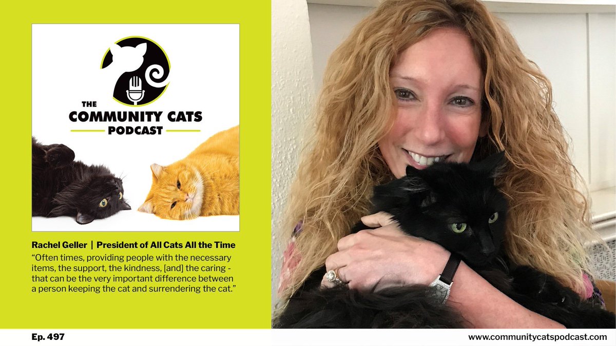 DrRachelGeller's tweet photo. This episode of the @communitycatsp1  will be released on Tuesday, 2/28. Subscribe to Community Cats Podcast at https://t.co/iaryup8MrC - new episodes are available on Tuesdays, each one featuring another leader to protect and save cats’ lives. #CommunityCatsPodcast. https://t.co/OJgmDplQQm