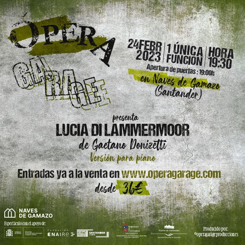 mcoresl's tweet photo. Volvemos con Lucía de Lammermoor! #operagarage #navesdegamazo #macarenabergareche #emilianosuarez #carolabaleztena #ensayo #opera #ultimasentradas https://t.co/VHMvT3JAZw