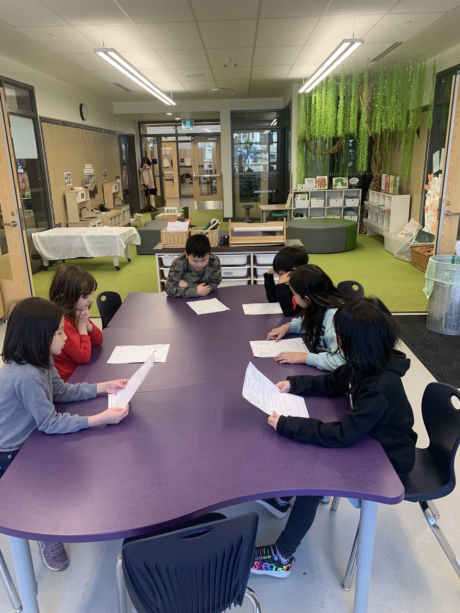#joyoflearning highlight #3 independently responsible group learning in our commons - practicing a playground buddy skit #WillowPod