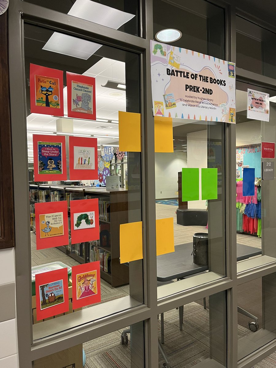 TanyaSpencer710's tweet photo. Super excited to announce 📢 Battle of the Books for PK-2nd AND 3rd-5th graders @hugheselem tomorrow at Hughes Huddle! Thank you @MatteiBookBits for helping me work through the logistics! Ready to celebrate #ReadAcrossAmerica and #MarchforLiteracy with a little competition! 🤍 https://t.co/5gxCNQNfjL