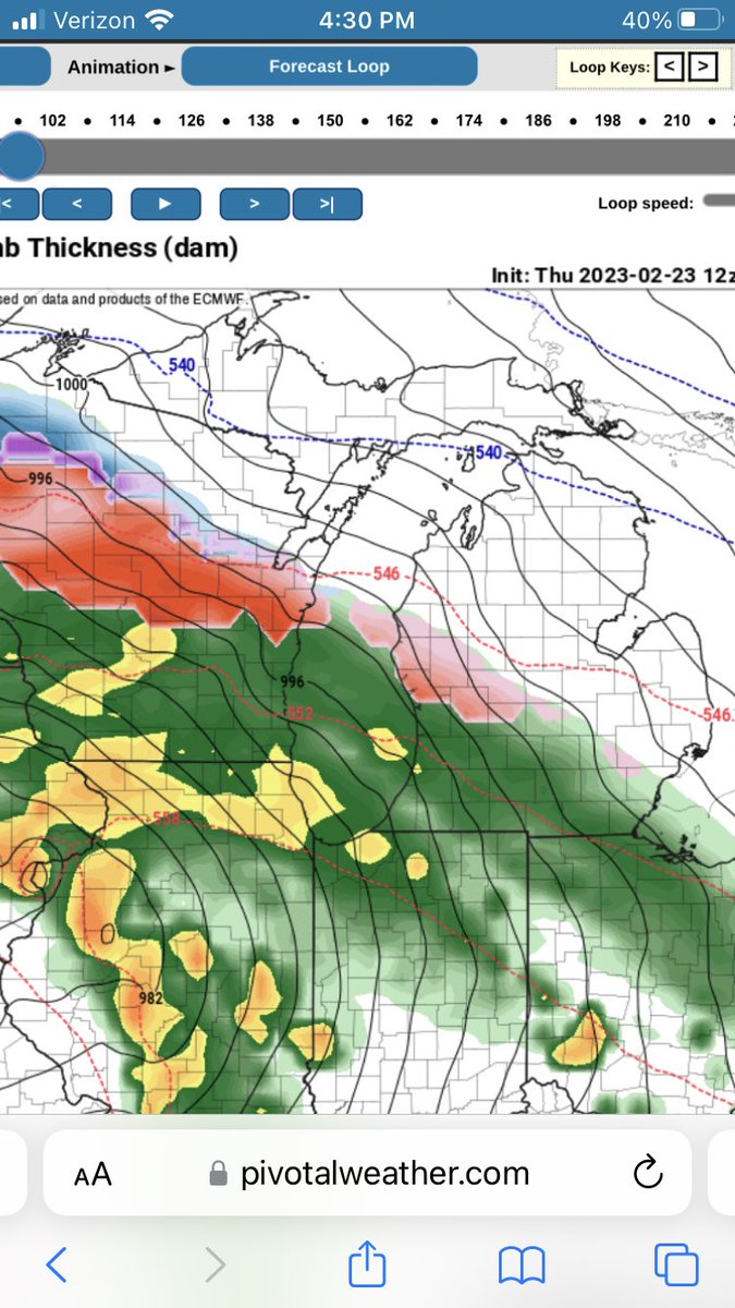 WMstormchaserDB's tweet image. 👀 Both the GFS and EURO show the last thing we need….more FREEZING RAIN for next week (this time more north)….keep in mind this could change #miwx #4daysout