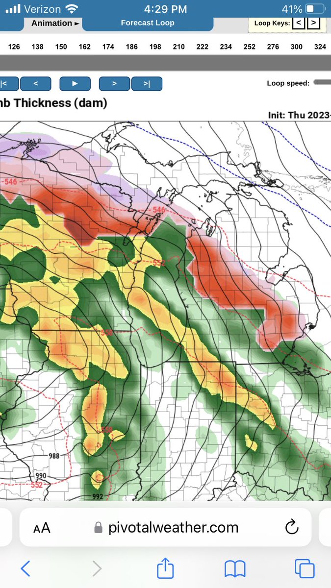 WMstormchaserDB's tweet image. 👀 Both the GFS and EURO show the last thing we need….more FREEZING RAIN for next week (this time more north)….keep in mind this could change #miwx #4daysout