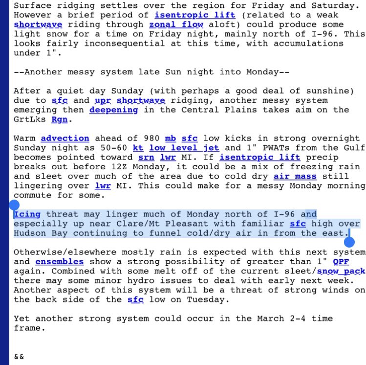 WMstormchaserDB's tweet image. 👀 Both the GFS and EURO show the last thing we need….more FREEZING RAIN for next week (this time more north)….keep in mind this could change #miwx #4daysout