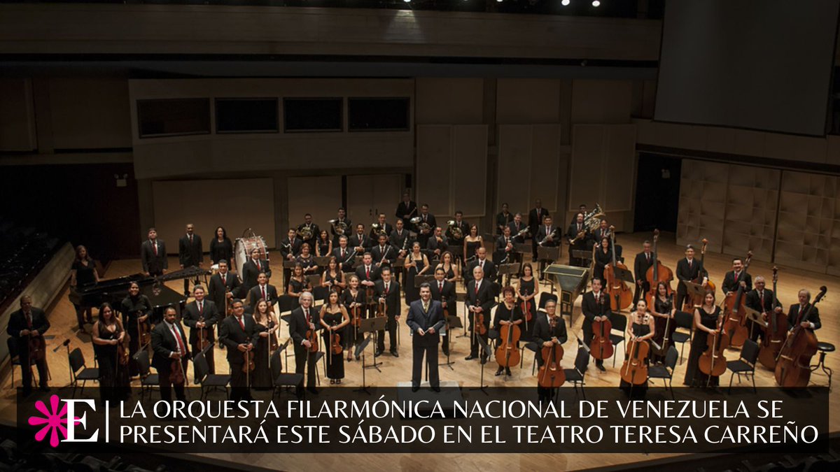 Estampas's tweet photo. #Estampas | La Orquesta Filarmónica Nacional de Venezuela presentará un magistral concierto denominado "Concierto Sinfónico para Violín" cómo parte de su temporada Orquestal del año 2023, este #25Febr en sala José Félix Ribas del Teatro Teresa Carreño. #Entretenimiento https://t.co/O8ggpKLPce