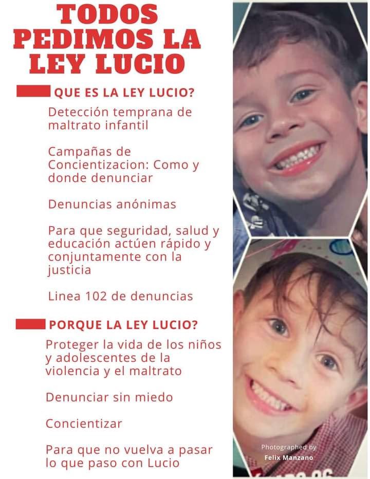 mariana94964448's tweet photo. Sr Presidente y senadores de la Nación, no le den vueltas que los niños maltratados como Lucio Dupuy no pueden esperar. Traten y aprueben la Ley Lucio. Una ley no es todo pero es un paso en la dirección correcta. Vamos, sin vueltas. https://t.co/GGfiASEpV4