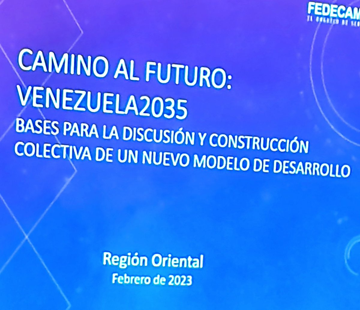CordovaLuis28's tweet photo. TOTAL ÉXITO el evento "Camino al Futuro : Venezuela 2035" Bases para la discusión y construcción colectiva de un nuevo modelo de desarrollo". Zonal de Fedecámaras Oriente y Guayana realizado hoy #23Febrero en Lechería 

@LuisCordovaPER @fedecamaras @adancelism @felipecontodo https://t.co/49r6lxQYSy
