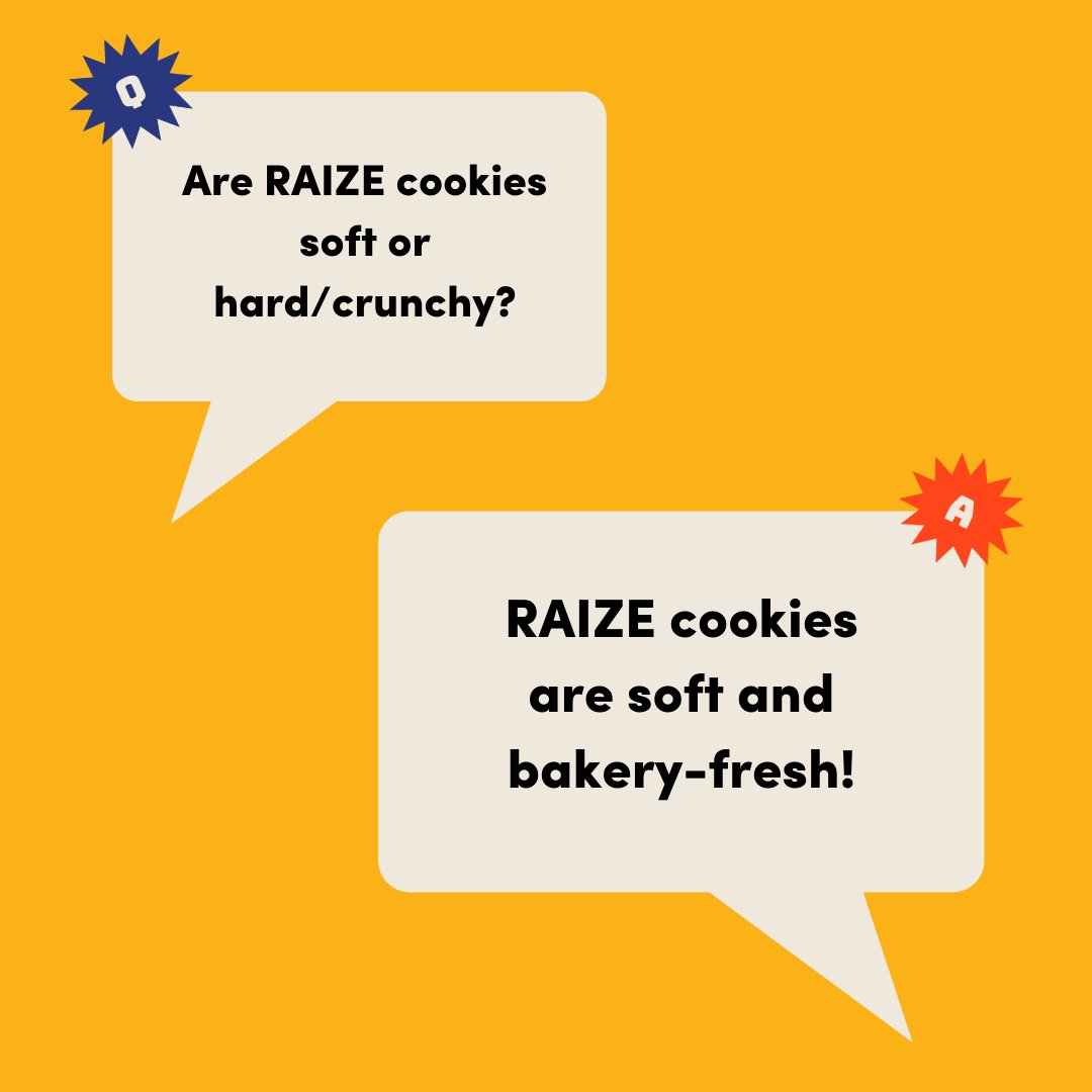 EatRaize's tweet photo. You've got questions, and RAIZE has answers! Look through some of our most frequently asked questions and drop any more you have in the comments below! 🍪 https://t.co/9pIXs5B6dg