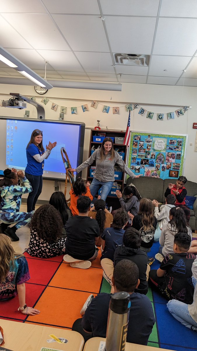 cyndistevens711's tweet photo. THANK YOU SO MUCH TO ANDI @Y102Reading for visiting our class today! Andi was kind enough to visit so we could persuade her to love Math! We're always working to build confidence & develop positive mathitudes. It is all about mindset! #mathrocks #mathisfun #positivemathitude https://t.co/rKlmZmmjuv