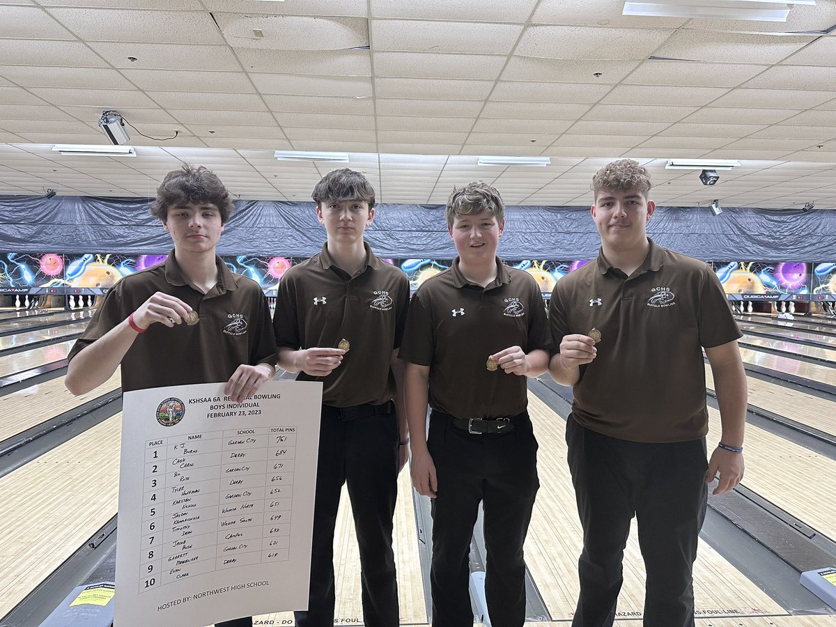 And the boys are Regional Champs!  Way to go boys!  They fought like they knew how and I’m so proud of them!  Garrett finished 9th overall, Karsten 5th, Bo 3rd place, and KJ was the Refional champ!  State bound Buffs! It was a great day to be buffalos!  Proud coaches!!