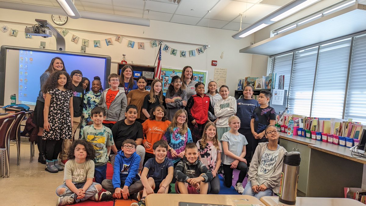 cyndistevens711's tweet photo. THANK YOU SO MUCH TO ANDI @Y102Reading for visiting our class today! Andi was kind enough to visit so we could persuade her to love Math! We're always working to build confidence & develop positive mathitudes. It is all about mindset! #mathrocks #mathisfun #positivemathitude https://t.co/rKlmZmmjuv