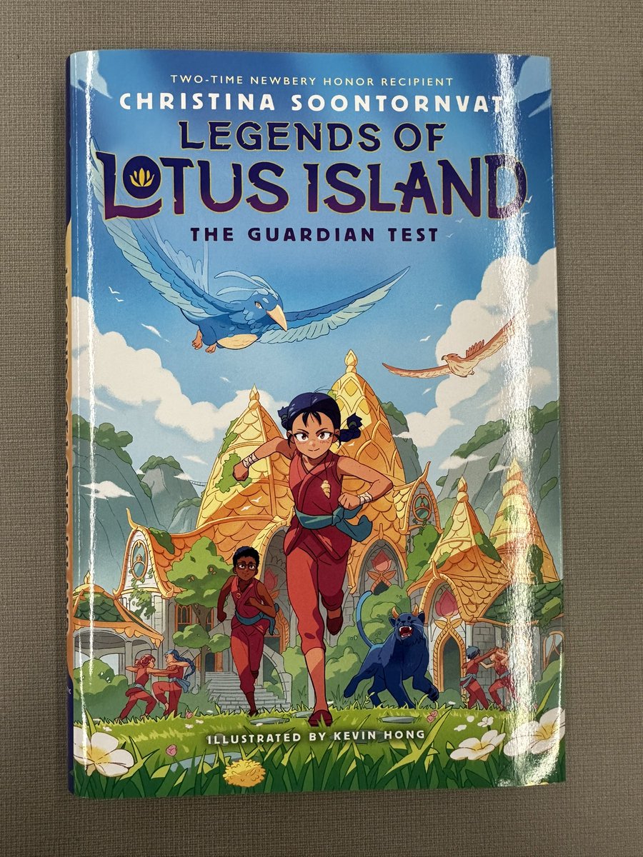 Tomorrow is a big day!  We cannot wait to welcome @soontornvat to our school!  Check out the amazing recreation of the cover of Legends of Lotus Island: The Guardian Test by one of our 5th graders! @Taijuey @GombertGators @AndersonsBkshp #authorvisits