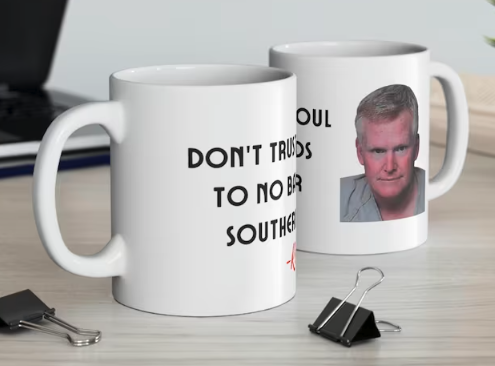 davideblair's tweet photo. #MurdaughTrial 
So here's a great mug to commemorate Alex on the stand... https://t.co/hsZUaPYbiS https://t.co/ALclaMaaH4