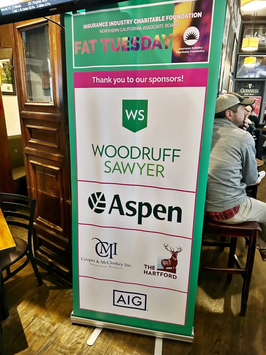 SilvaInsure's tweet photo. Huge thank you to everybody that attended the annual @doubleicf Fat Tuesday Charity event!  With your help, we raised over $13K which is a record.  Special thanks to @WoodruffSawyer as the premier sponsor! https://t.co/iYB0OgjrbD
