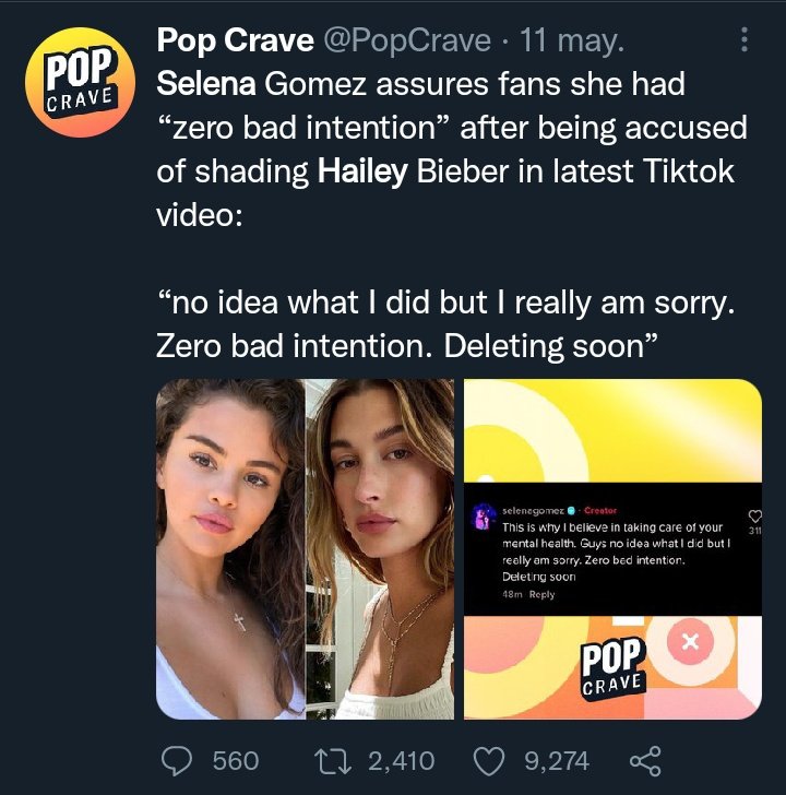 jbarizzle's tweet photo. 11. hails did her daily skincare tiktok and just 4 hours later sg uploaded her first skincare tiktok and everyone noticed that she was obviously making fun of hailey's but she said making those mocking gestures, circling the eyes and showing her middle finger had 0 bad intentions https://t.co/e7WTFSzW4A