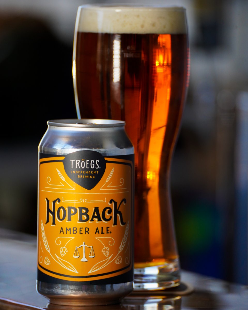 TroegsBeer's tweet photo. HopBack is here! This award-winning amber ale is brewed to perfection with layers of grapefruit and pine balanced by chewy caramel and toffee notes. Get it on draft and in limited 12-oz. cans exclusively in our General Store today! https://t.co/QE400nb6cO #HopBack #Troegs #PABeer https://t.co/H5JuqZHhxv