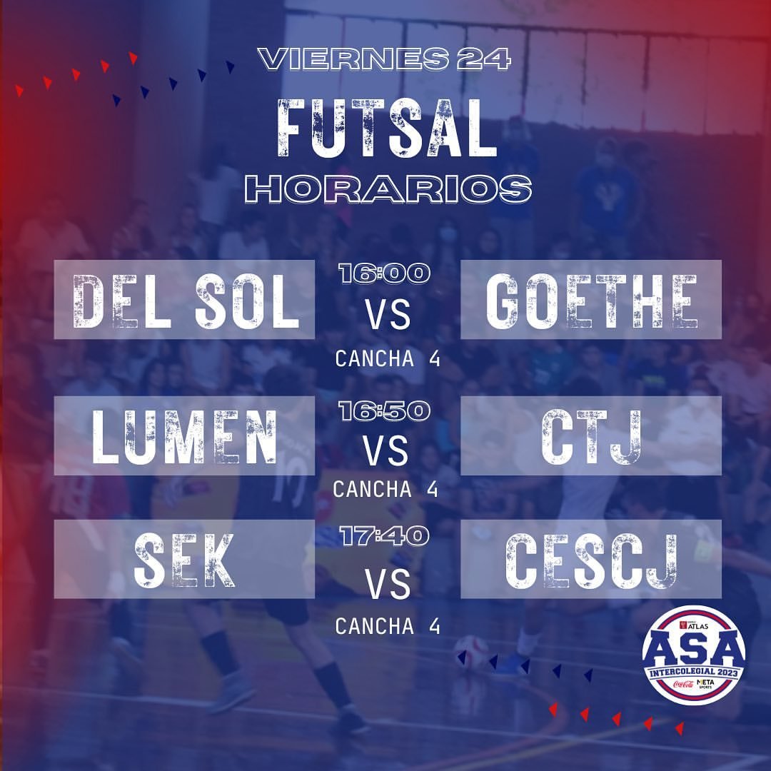 Intercolegial ASA Banco Atlas Coca-Cola Meta 2023 tweet media