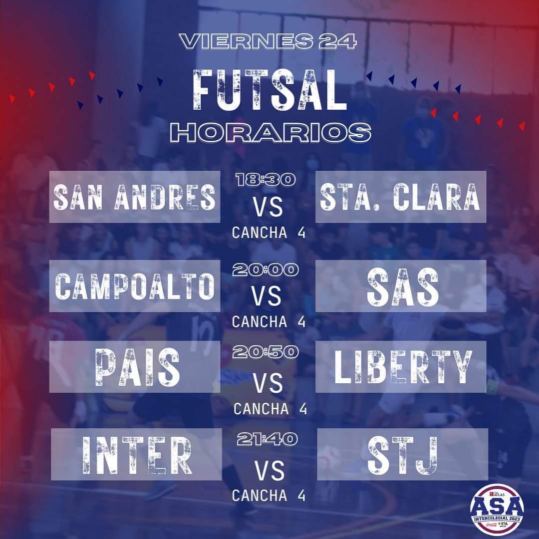 Intercolegial ASA Banco Atlas Coca-Cola Meta 2023 tweet media