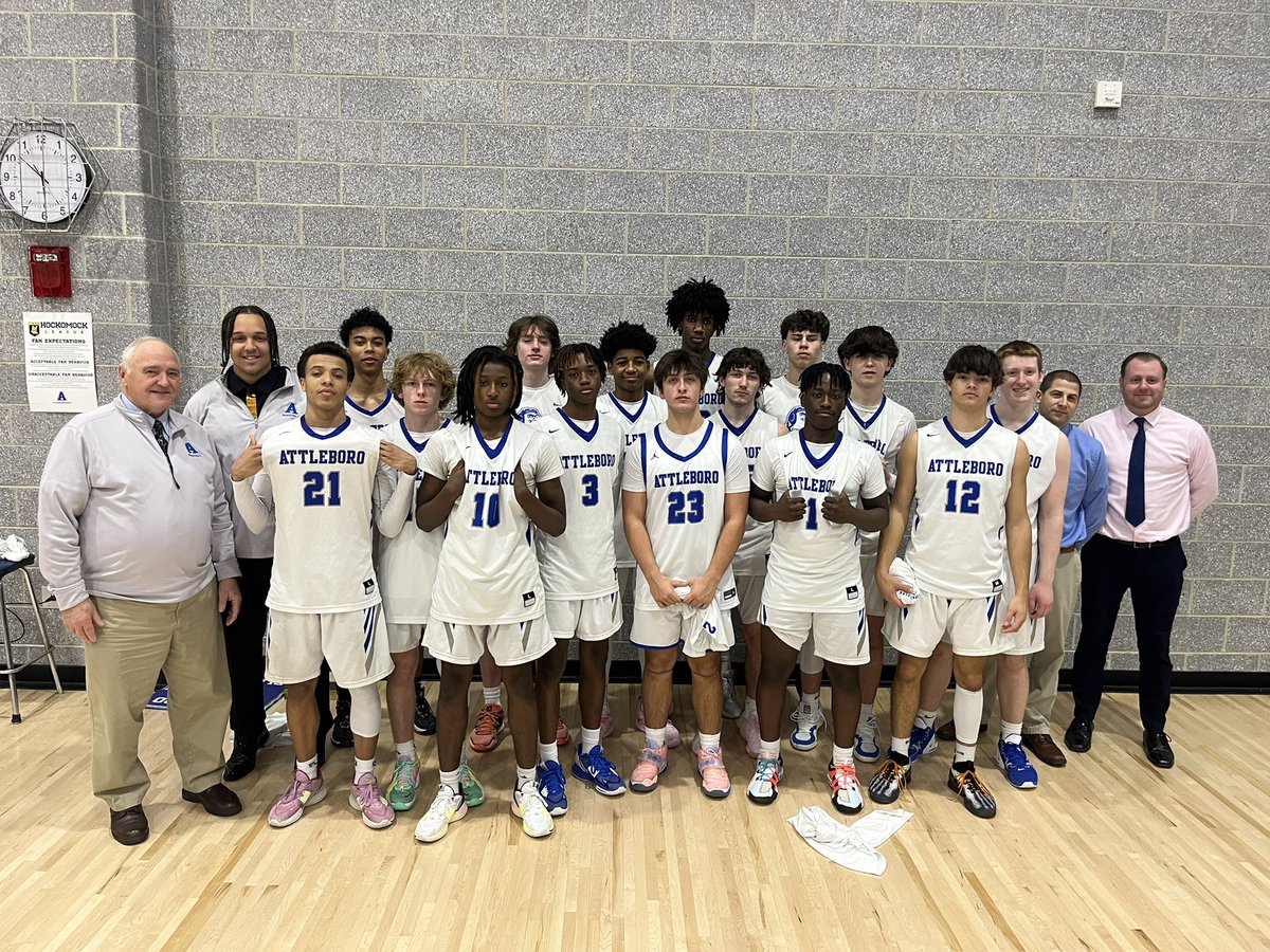 Attleboro JV squad finished the season last night with a 20-1 record. Very proud of how this group competed each day! Lots of hard workers <a href="/Aborobasketball/">Attleboro Boys Basketball</a>