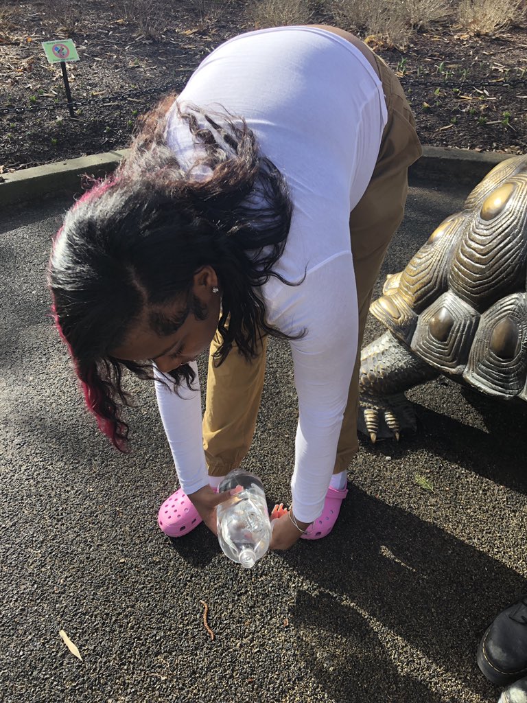 CPSHoward's tweet photo. Seniors enjoying the beautiful spring like weather while experimenting on infiltration surfaces in preventing flooding #zooacademyrocks #zooacademycps #iamcps #hughesstem https://t.co/1cz6QyRtuu