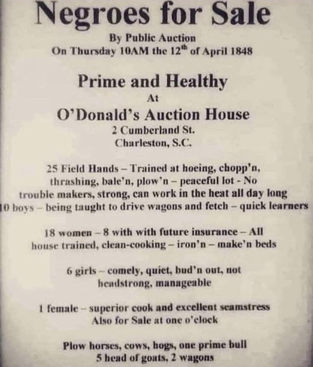 Never forget what my ancestors had to endure and this was only 175 years ago #BlackHistoryMonth ✊🏾 ❤️😢