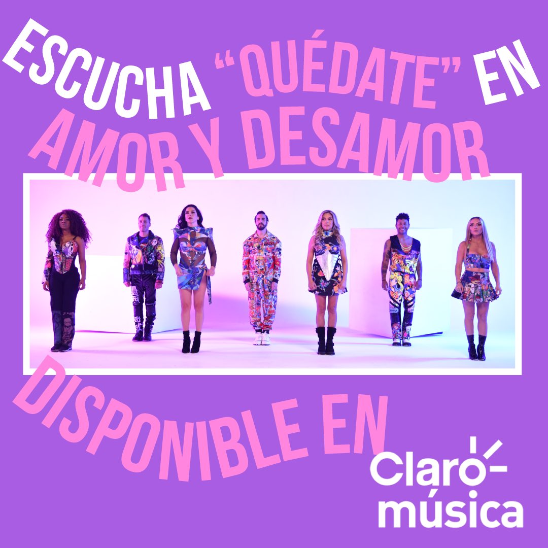 🎶 Porque un corazón que sabe amar sabe doler también. 💙 ¡Gracias, <a href="/ClaromusicaMX/">Claro música México</a> por incluir #QuédateOV7 en la playlist "Amor y desamor"! 🎧 claromusica.com/systemPlaylist…