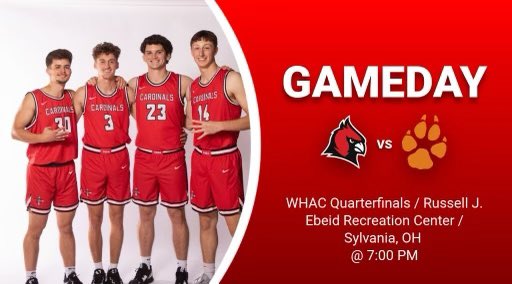 CUAAHoops's tweet image. 🏀GAMEDAY🏀

CUAA is on the road for the 1st round of the WHAC Tournament this evening . They are matched up against the Grey Wolves from Lourdes in a conference showdown! Survive and advance!

⏰ 7:00 PM
🆚 Lourdes University
📍 Sylvania, OH
🎥 bit.ly/3Zen2W3
#GoCards