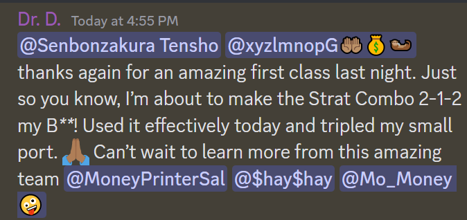 TenshoStrat's tweet photo. YESSSSIRRRRR!!!!!!! Not doubled but TRIPLED. #thestrat strikes again. Congrats Dr. D!
@TTL_OFFICIAL_
#smallport #OptionsTrading #optionsbeginner #strat https://t.co/XmRTv4v9t4