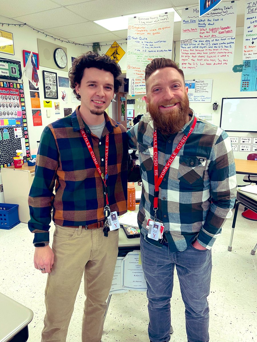 Love how <a href="/Y115TOP/">Y115 TOP</a> Summits give the opportunity to connect! From DC to Marvel-these two SUPER teachers have a lot in common!💥🦸‍♂️ <a href="/Yorkville115/">Yorkville Community Unit School District 115</a>