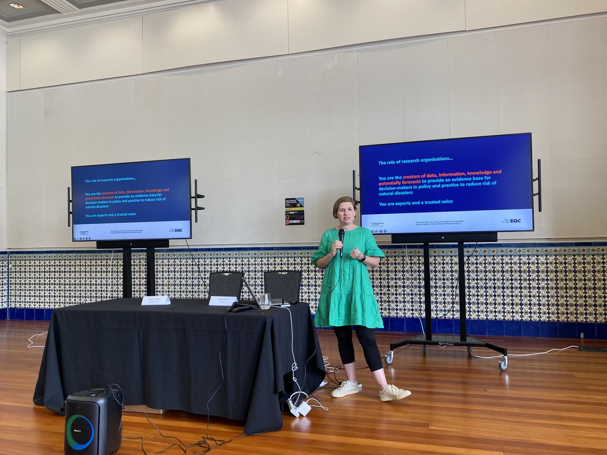 DDoctorates's tweet photo. Session 5-Role of Research in Natural Hazard
Thank you Dr. Natalie Balfour, Head of Research of Toka Tū Ake EQC for conducting an inspiring talk on the role of research organizations and their impact on policy and natural hazard science/engineering. 
Here find some tips from her. https://t.co/DyQ2DVpyRH