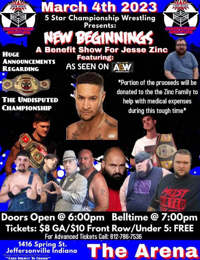 FaceCollectorJS's tweet photo. I promise to bring only pain and destruction to Jeffersonville! Be prepared! 5 Star Championship Wrestling New Beginnings
March 4th 2023
#LongLiveEvil #LLE #FaceCollector #JaredSavage #SupportIndyWrestling #Xuligan #BrainbusterTees #ProWrestlingTees #5StarChampionshipWrestling https://t.co/hOvvYwj40h