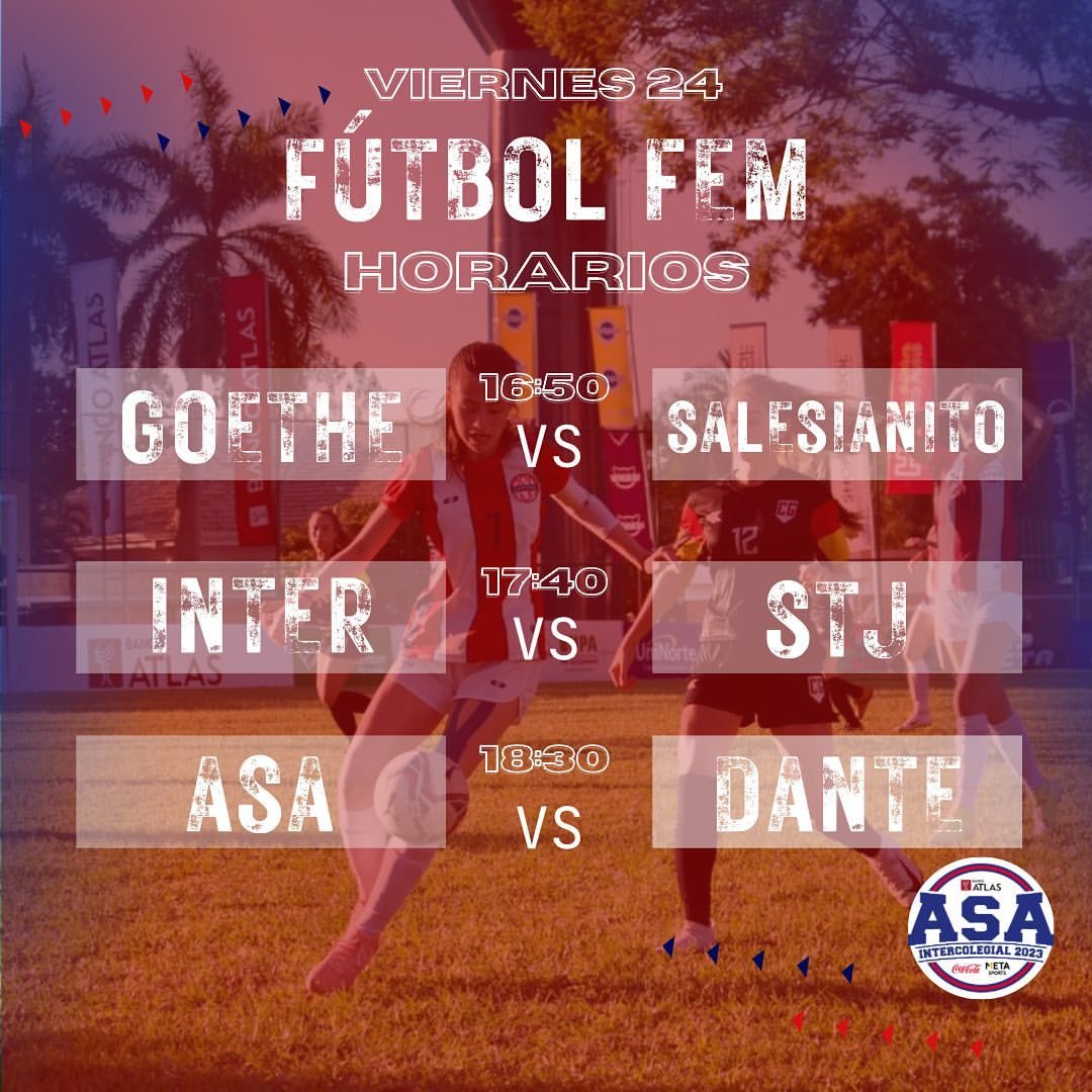 Intercolegial ASA Banco Atlas Coca-Cola Meta 2023 tweet media