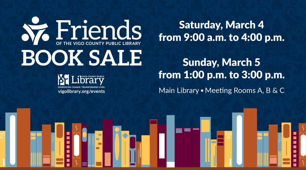 Shop for books, DVDs, CDs, and more at the Friends of the Library Book Sale. Thousands of items will be available at low prices, from current bestsellers to your favorite classics. Proceeds from your purchases will be used to fund Library programs and services you enjoy!