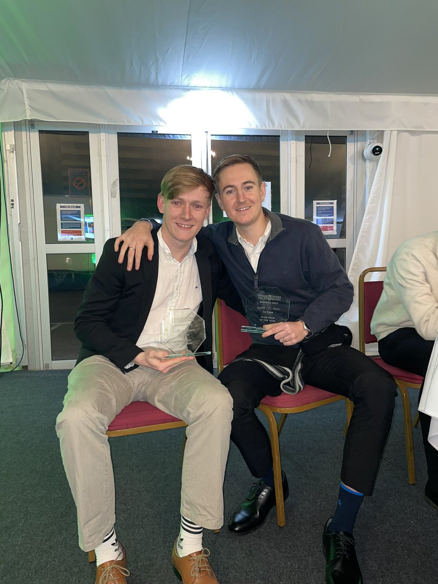 Very grateful to win the club team of the year at the Tennis Wales awards! Even better to do it with my best boys from <a href="/TennisCardiff/">CardiffTennisClub</a>  #Grind #Doubles #retiredbutnottired <a href="/LTACompetitions/">LTA Competitions</a> <a href="/tenniswales/">Tennis Wales</a>