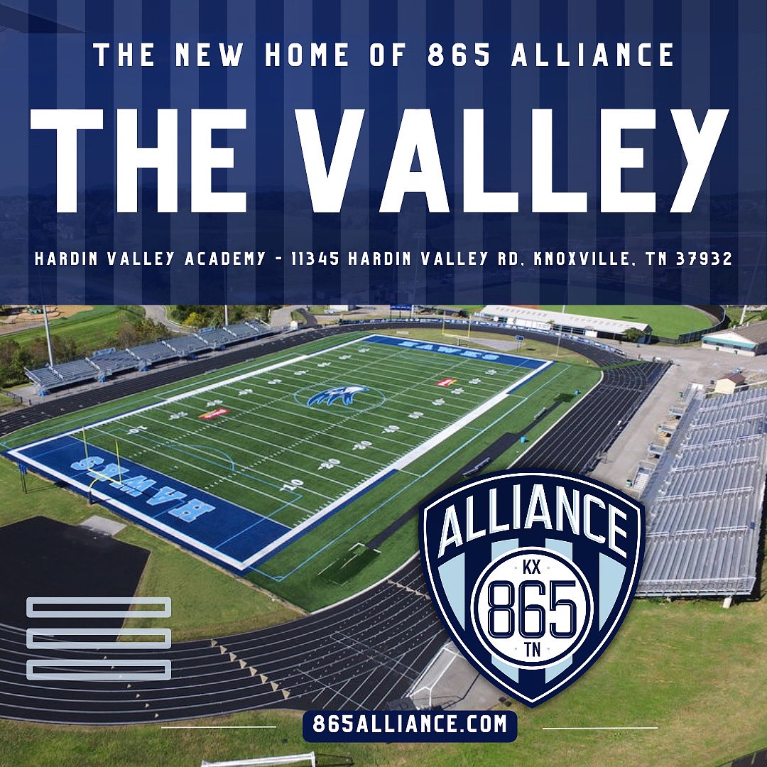 You asked, We answered! WELCOME TO THE VALLEY! Our men’s and women’s teams will be playing our home games at Hardin Valley Academy! We’re thrilled to join this community and bring high level soccer to West Knoxville!
