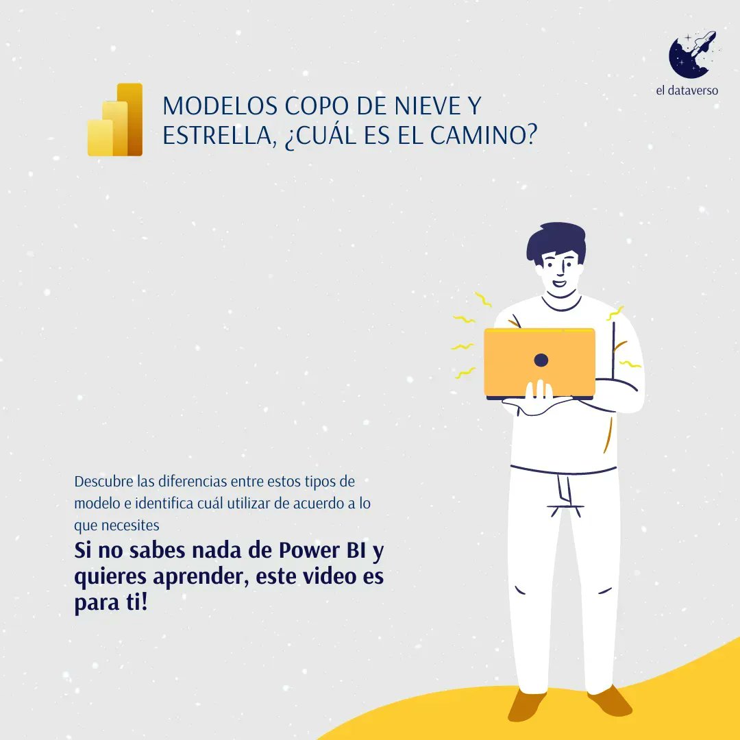 NUEVO VIDEO: Modelos Copo de Nieve y Estrella, ¿cuál es el camino? 📈💛🚀 veámoslo en #PowerBI
👇👇👇
buff.ly/41cYQFj 
#datos #data #microsoft #powerplatform #azure #tecnologia