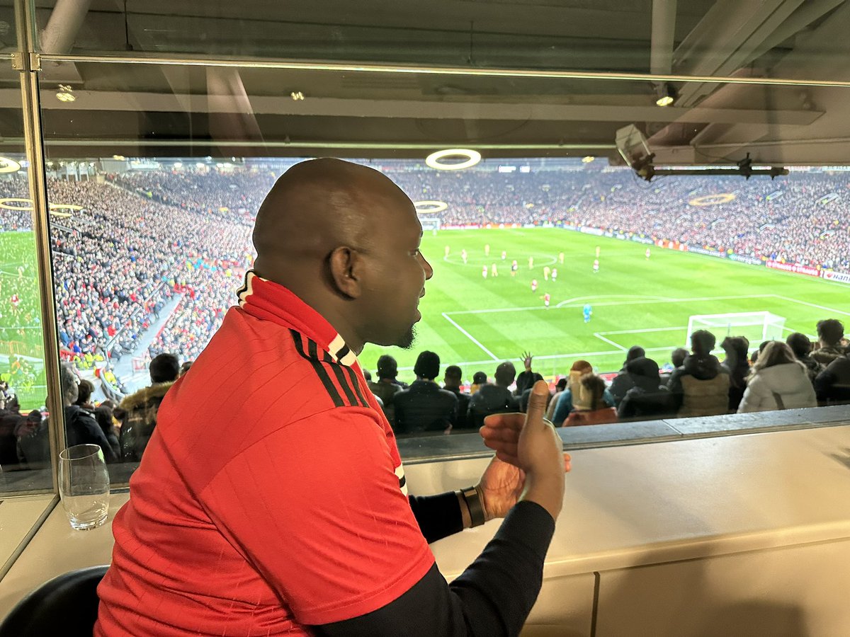 kipmurkomen's tweet photo. My first time ever to watch a match at Old Trafford after a long day work and I am very happy that we won. GGMU! https://t.co/bbXM3Vq1T3