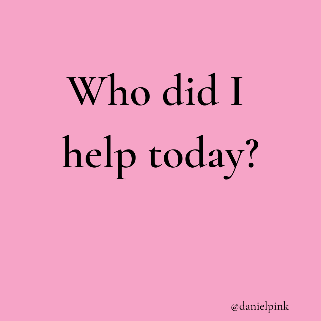 DanielPink's tweet photo. Each day this month I’m posing one question — to ponder yourself, discuss with your team, or answer below.

Today's question: https://t.co/XR321tZe7V
