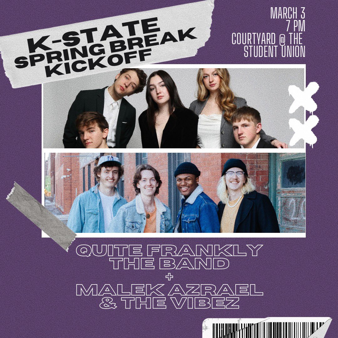 We’re kicking off Fake Patty’s weekend on Friday night at K-State! It’s our first ever gig in Manhattan 😅 Hope to see y’all there. <a href="/kstateUPC/">K-State UPC</a> <a href="/KState/">K-State</a>