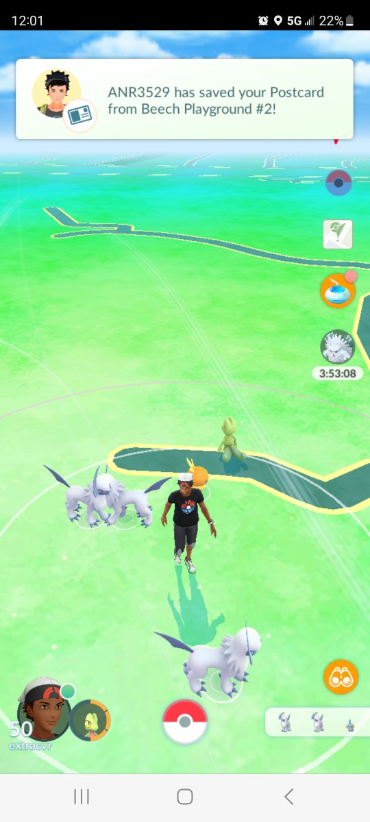 ksoildude9's tweet photo. how do you #rememeber this and do it in just 5 mins
But I was with right one at the right place to #witness the #absol #love 🤩🤩😍
How many were you able to catch??
#pokemongo #pokemongoapp #pokemongofriends #lunchtime #gymtime https://t.co/S3Nfv4NpeW