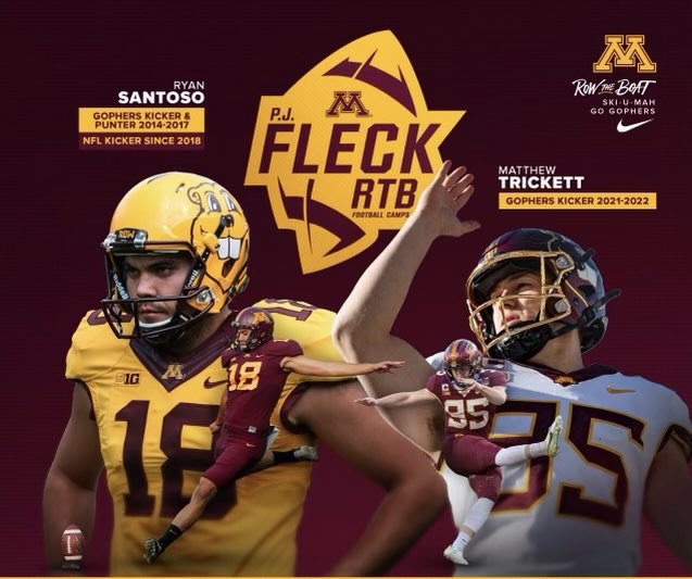 Thank you <a href="/CoachRyan_Smith/">Ryan Smith</a> and <a href="/GopherFootball/">Minnesota Football</a> for the camp invite!
