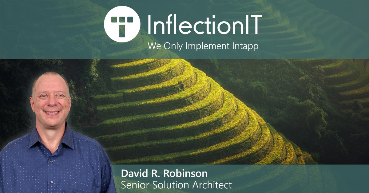 InflectionIT's tweet image. Very pleased to announce that David R. Robinson has joined @InflectionIT as a Senior Solution Architect! From Carpe Diem to DTE to Time Builder to #Intapp Time, he  brings unparalleled expertise in #lawfirm #timerecording: inflectionit.com/about/

#legaltech #TimeLord #intapptime