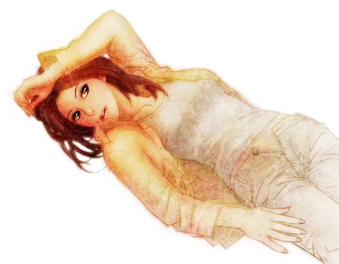 仕事や仕事以外のやラクガキなどを元に修正加筆した悪あがき絵…↓めちゃくちゃ修正してるんだけど〜分かんないなこりゃ 