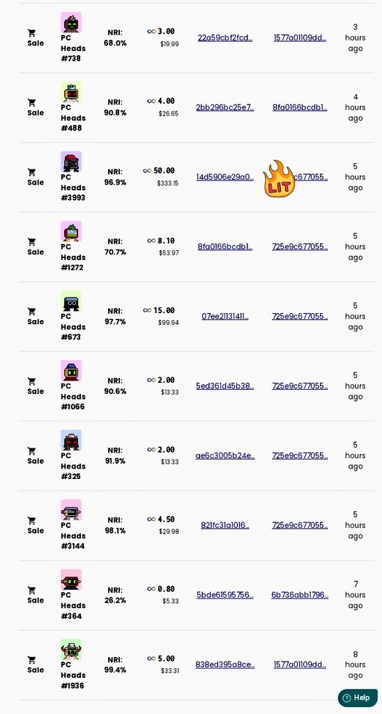 ojeleye_john's tweet photo. This's getting super cool
Congratulations to all sellers and buyers 🔥🔥
SOMEONE SOLD FOR 50ICP♾️🔥🔥🎊
#PCHEADS ♾️💎 @worthlessgambit @pc_heads @_ic_hot @buzzboyccc
#ICPeople #ICP  #InternetComputer #NFT #NFTs $icp #NFTCommunity #Web3 #Crypto #Cryptonews https://t.co/ei6TwB5BQA