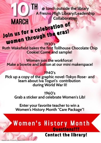 Coming in March- We're celebrating Women's History Month!