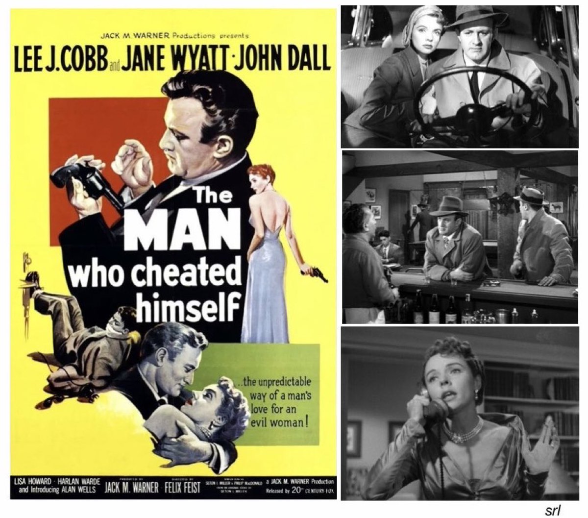 SaveRedlandLibr's tweet photo. 11:45pm TODAY on @TalkingPicsTV 

The 1950 #FilmNoir Crime film🎥 “The Man Who Cheated Himself” directed by #FelixEFeist from a screenplay by #SetonIMiller &amp; #PhilipMacDonald and story by Seton I. Miller

🌟#LeeJCobb #JaneWyatt #JohnDall #LisaHoward #HarlanWard https://t.co/YkfClIj5DG