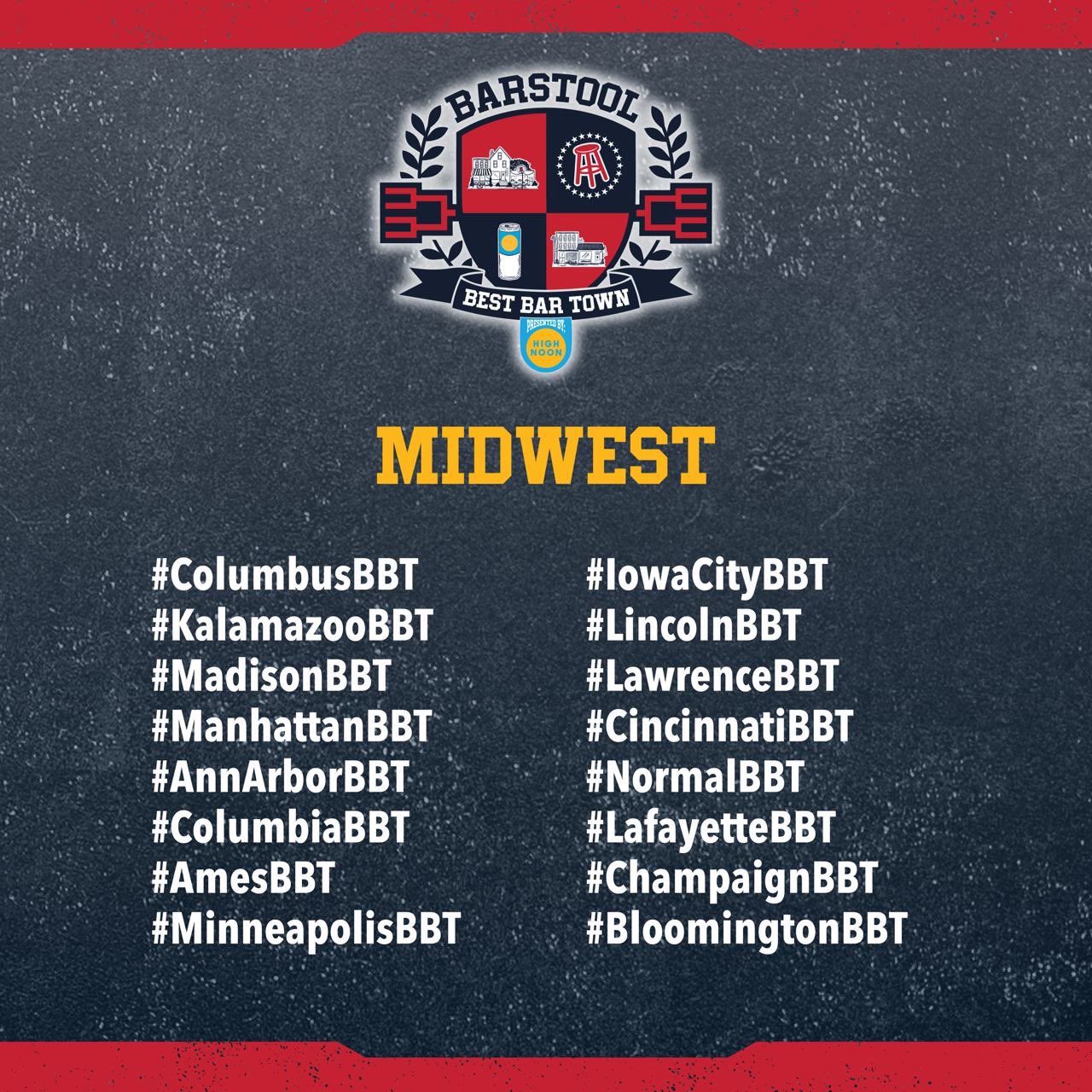 Barstool Sports on Twitter "The BestBarTown Tournament is LIVE and