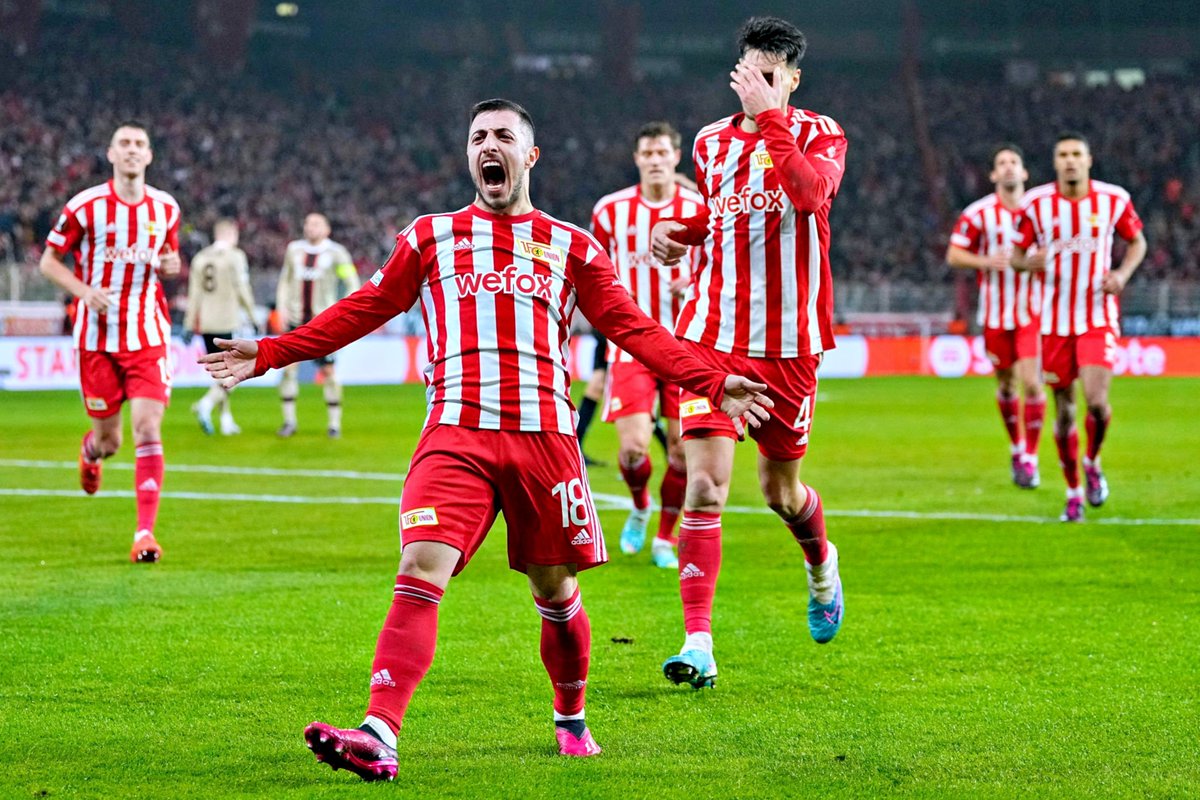 ▫️ No topo da Bundesliga, em igualdade pontual com Bayern e Dortmund
▫️ Nos oitavos de final da Europa League após eliminar o Ajax

A época do Union Berlin está a ser incrível 👏